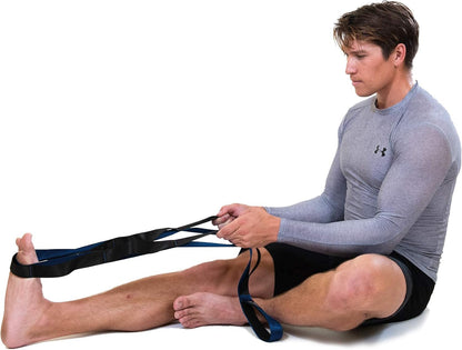 Brazyn Mobility Stretching Strap | Multi-Functional 12-Loop Strap for Stretching, Yoga, Physical Therapy, Pilates, Dance and Gymnastics