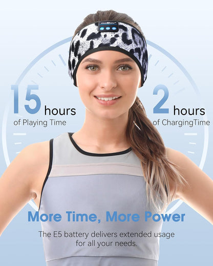 MUSICOZY Sleep Headphones Bluetooth Headband Headphones for Side Sleepers