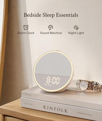 Sound Machine, Alarm Clock, Night Light, Screen-Free Sleep Routine