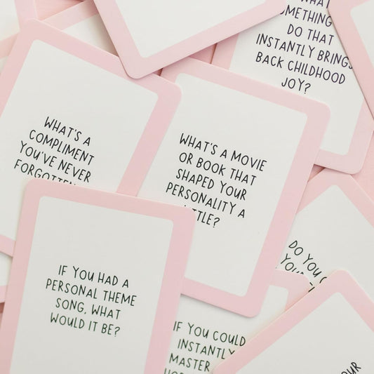 Pippi Post S'More Nature Conversation Cards with Tin, 50 Outdoor Prompts | 50 Conversation Starter Cards, Decorative Storage Tin, Ice Breaker Game