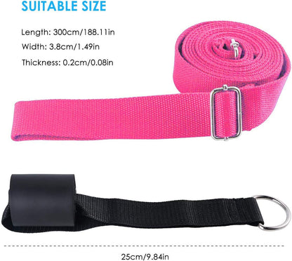 Adjustable Leg Stretcher Lengthen Ballet Stretch Band - Easy Install on Door Flexibility Stretching Leg Strap Great Cheer Dance Gymnastics Trainer Stretching Equipment Taekwondo Training