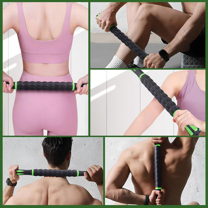 Massage Roller Stick,Muscle Roller Stick for Athletes,Liposuction Massage Roller for Lymphatic Drainage, for Relief Muscle Soreness, Trigger Points, Help Runner Legs, Back Recovery