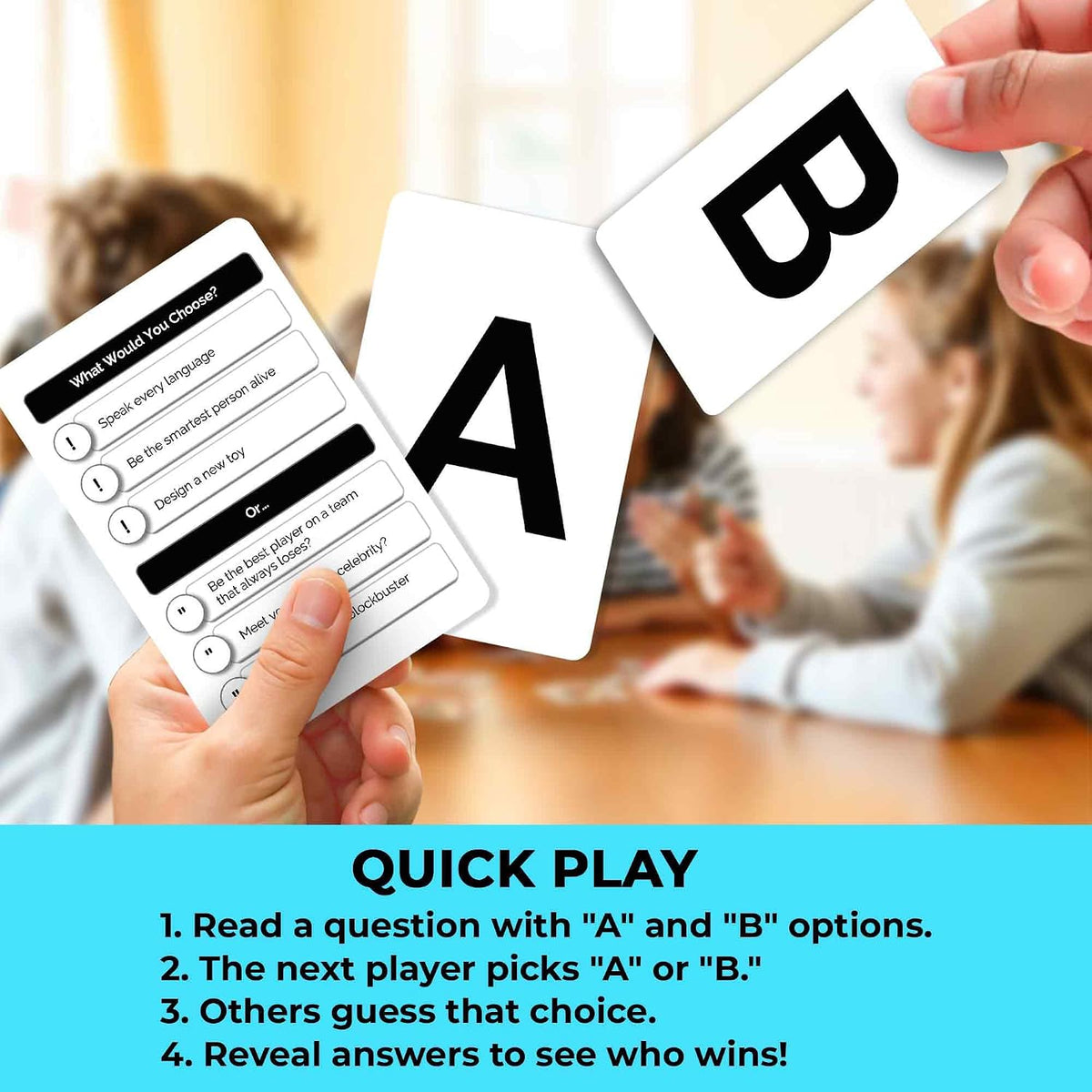 Travel Card Game for Teens, Kids, Adults - Party Games for Family Nights