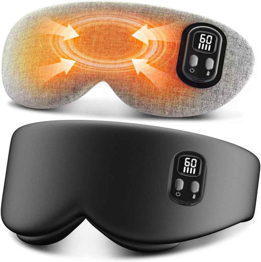 Anydance Heated Eye Mask - Cordless Eye Mask for Dry Eyes, Eye Relief, Improved Sleep, Timed Shutdown, 4 Temperature, Washable Eye Heating Pad for Travel, Removable for Cleaning