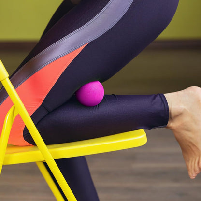2-Pack Firm Lacrosse Massage Balls (Orange&Black)