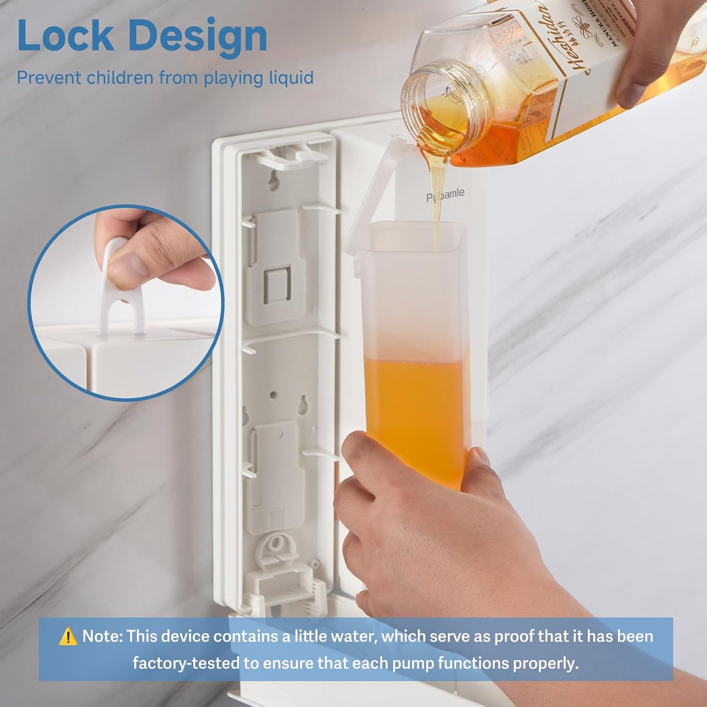 Shampoo and Conditioner Dispenser - Shower Soap Dispenser Wall Mounted No Drill - Shampoo Conditioner Body Wash Dispenser 3 Chamber - Easy Install for Bathroom Hotel Black 1200ml