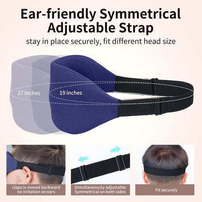 NEWVANGA Sleep Mask for Back and Side Sleeper, Travel Eye Cover, Blue | Block Out Light, 3D Night Blindfold, Zero Pressure Breathable, Lightweight Sleeping Eye Mask, Flight Naps shift Work Yoga