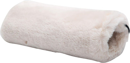Faux Fur Hand Muff for Women Winter Hand Warm Warmer with PU Leather Strap