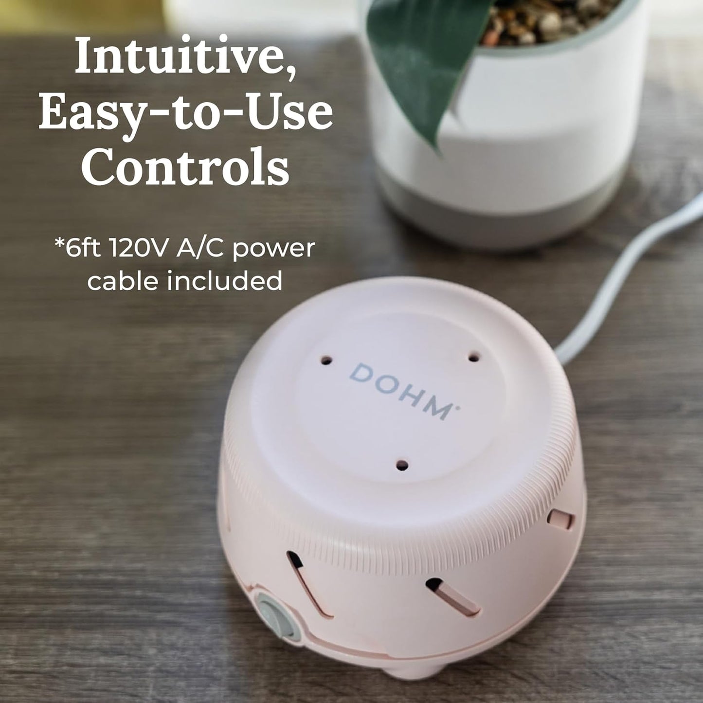 Yogasleep Dohm Uno White Noise Sound Machine, Real Fan Inside for Non-Looping White Noise, Sleep Aid, Office Privacy & Meditation for Adults & Baby, Registry Gift (White)