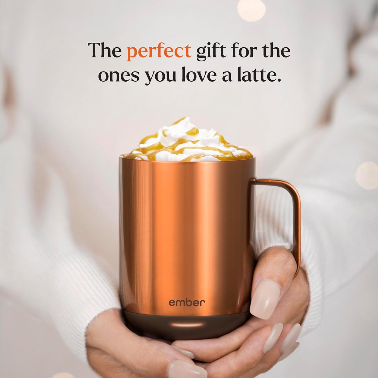 Ember Temperature Control 14oz Smart Mug 2, App-Controlled and Rechargeable Heated Coffee Cup Warmer with Intelligent LED Display, Sage Green.