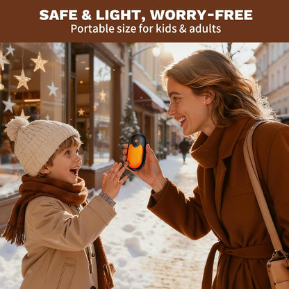 Hand Warmers Rechargeable 2 Pack, Magnetic Electric Handwarmer, 3-Level Steady Temperature, Up to 24 Hours Heating for Christmas Birthday Gifts, Hunting Essentials