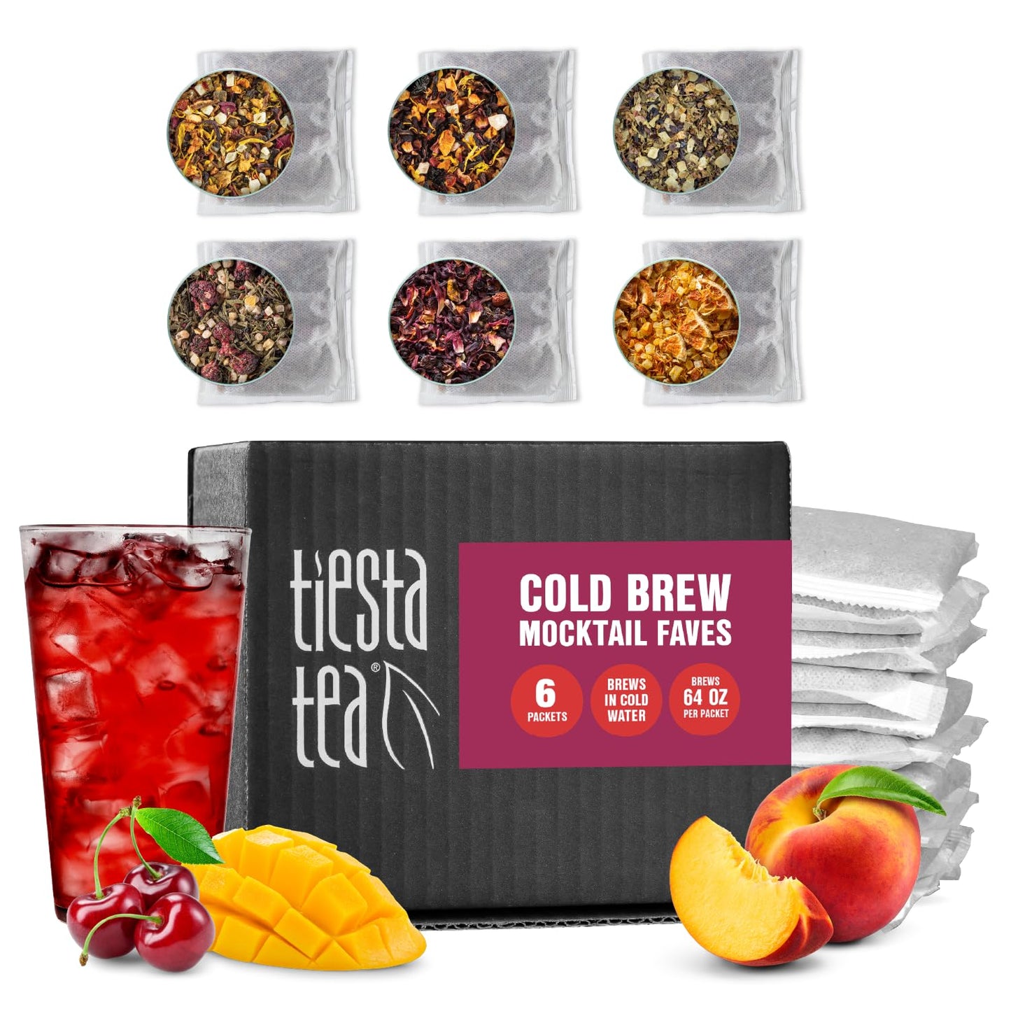 Tiesta Tea - Top 8 Favorites Sampler Set, Loose Leaf, Up to 80 Cups | High to No Caffeine, Hot & Iced, Tea Variety Pack with Green, Herbal, & Black, 8 Sample Pouches