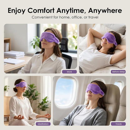 MORLIDEN Heated Eye Mask for Dry Eyes & Stye - Microwavable Warm Compress