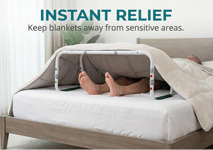 Blanket Lifter for Feet of Bed; Bed Cradle for Foot for Arthritis and Sensitive Ankle Toes; Leg Knee Surgery Recovery; Leg Foot Elevation Aids After Surgery; Leg Lifter Strap Included