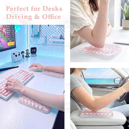 Ospelelf Ergonomic Elbow Pad, Gel Keyboard Wrist Rest Support for Office Desk Chair, Arm Wrist Pad for Typing Pain Relief