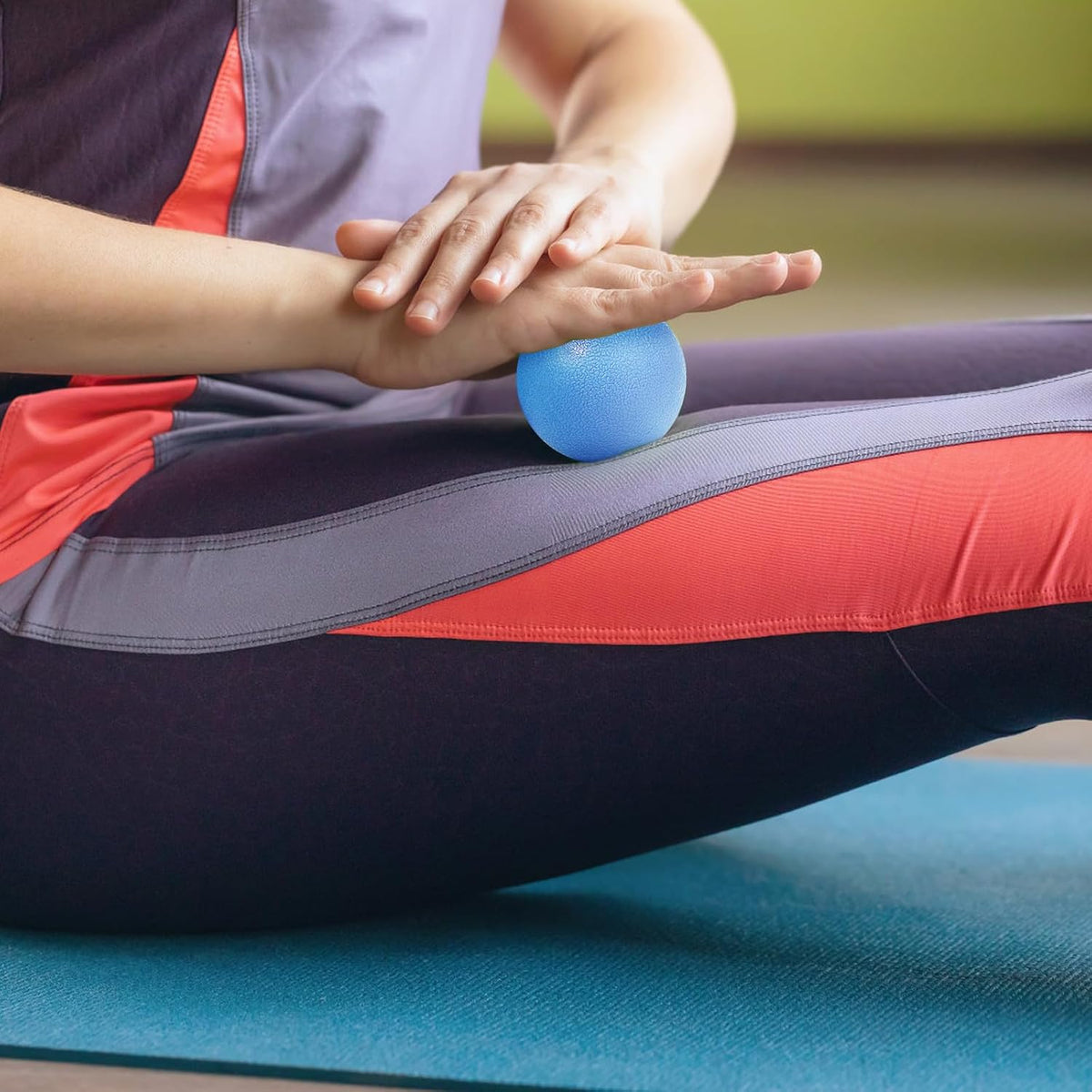 2-Pack Firm Lacrosse Massage Balls (Orange&Black)