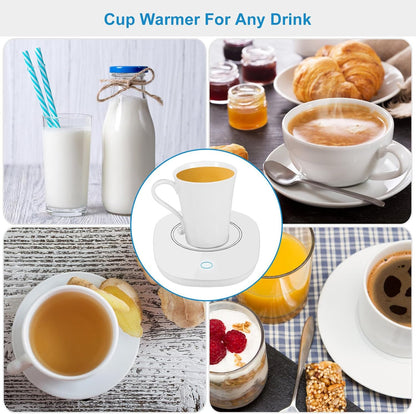 Coffee Mug Warmer, Automatic Shut Off Coffee Warmer for Desk, Smart Electric Beverage Warmer Cup Warmer for Coffee, Tea, Water, Milk Ideal Coffee Gifts Accessories