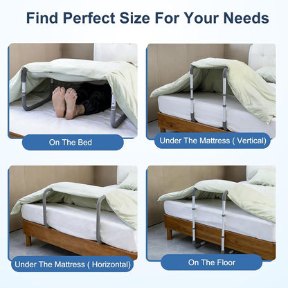 Blanket Lifter,Adjustable Height Blanket Lift Bar,Dual Anti-Slip Design | Double Anti-Slip Design, Adjustable 20"-28", Push-Button,Metal Construction, Non-Slip, Tool-Free, Fits Bed/Floor