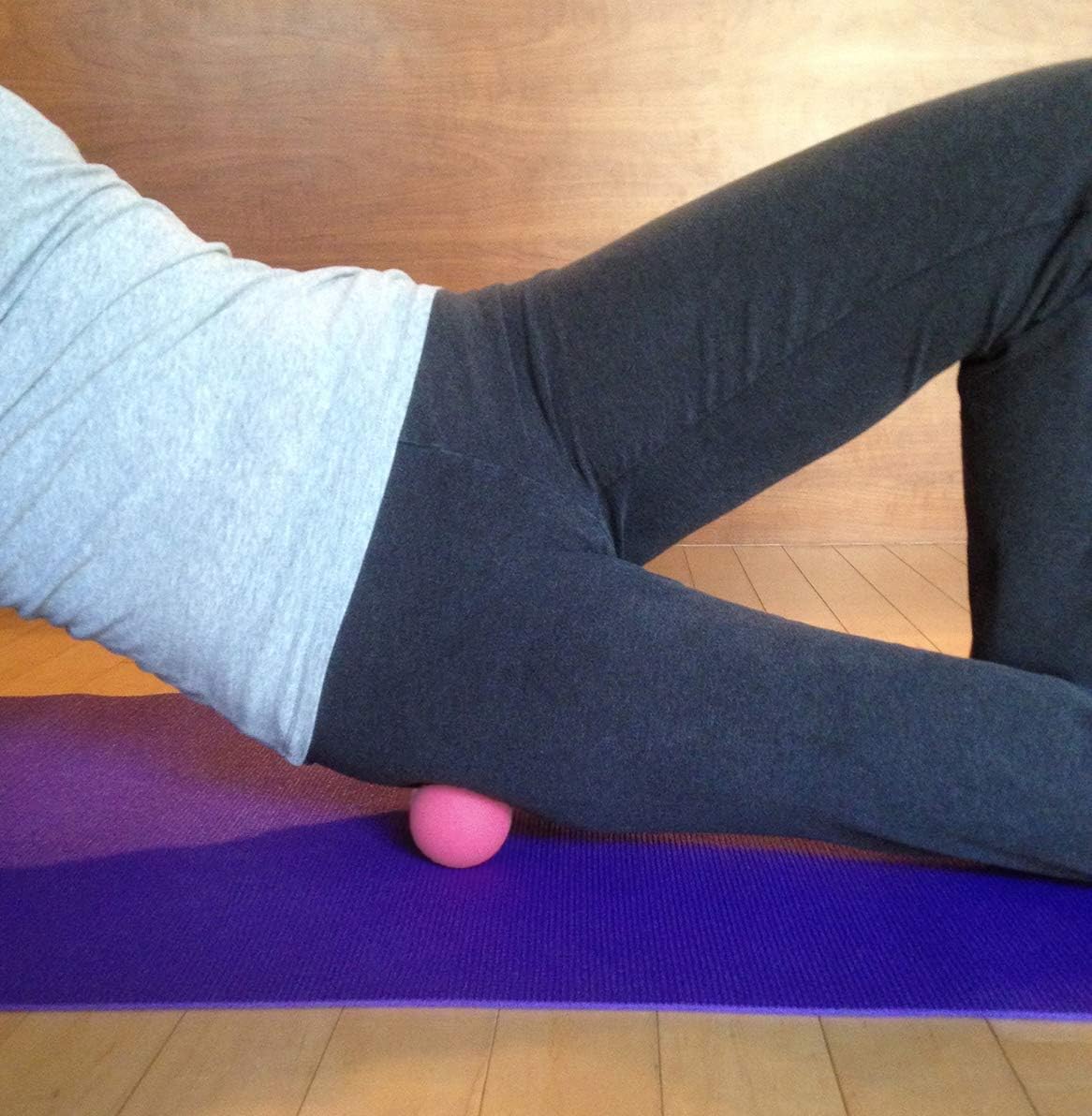 Massage Lacrosse Balls for Myofascial Release, Trigger Point Therapy, Muscle Knots, and Yoga Therapy. Set of 2 Firm Balls (2 Orange)
