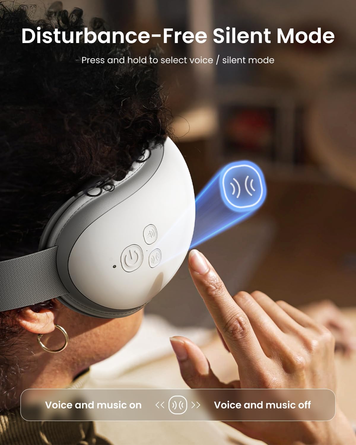 RENPHO Eyeris 1 Eye Massager with Heat, FSA Eligible HSA, Heated Eye Mask for Eye Strain, Dry Eyes & Head Tension, Relaxing Birthday Gifts for Women and Men