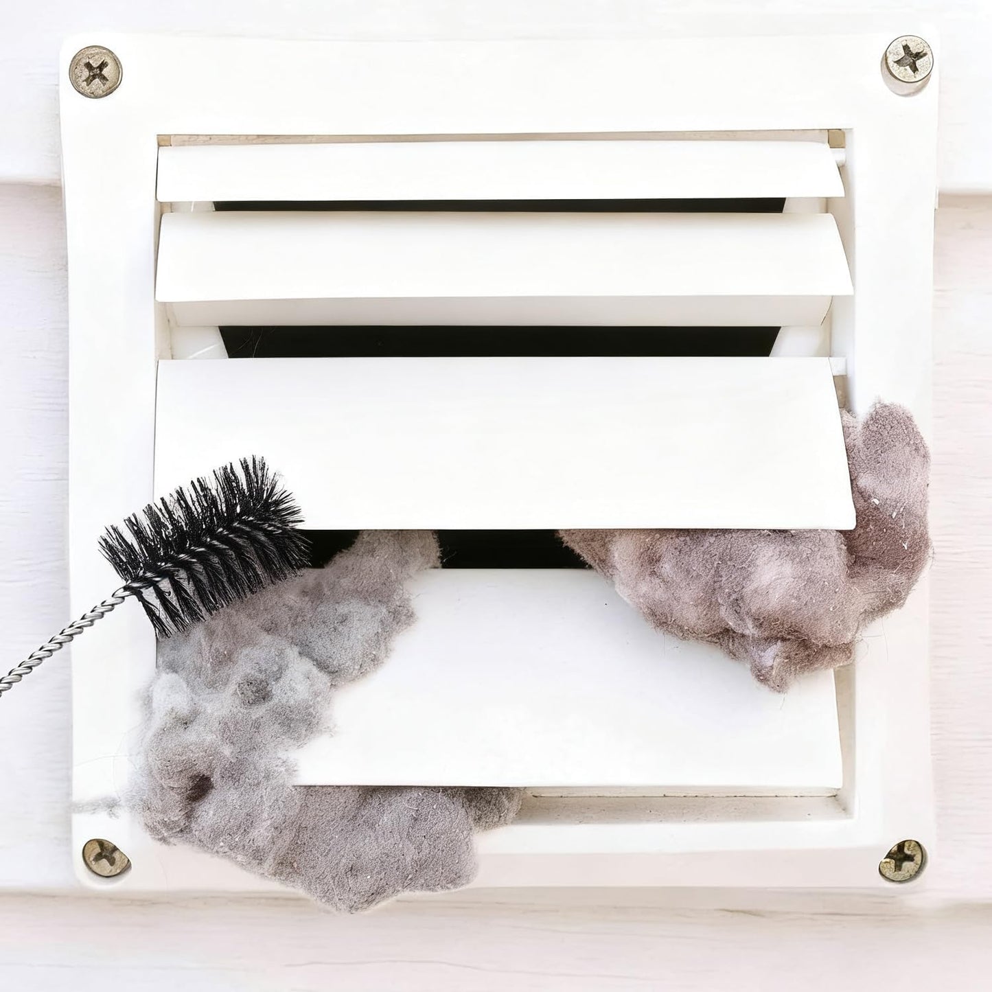 1 Pack Dryer Vent Cleaner Kit - Long Flexible Lint Brush for Dryer Vents, Refrigerator Coils, and Radiators - Household Cleaning Supplies (1, Long Brush)