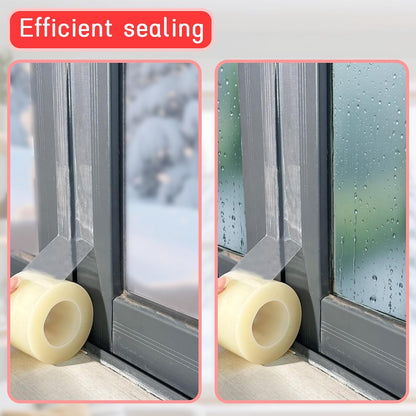 Window Sealing Tape, Window AC Insulation Tape, White 3 Inch x 65 FT | Waterproof Blocker for Cold Heat Air, Windproof, No Residue Strong adheisve