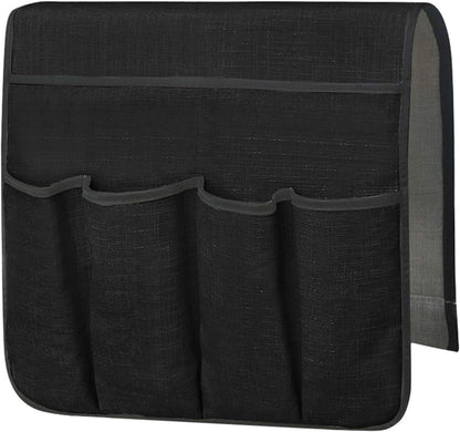 Couch Sofa Armrest Organiser Arm Chair Caddy Bedside Storage Pocket with 8 Pockets TV Remote Holder Bed Storage Pocket Bag for Cellphone Tablet Notepad Book Magazines DVD Glasses