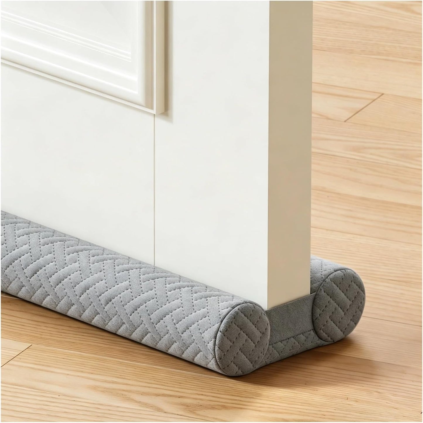 MAGZO Under Door Draft Stopper, 36 Inch Adjustable Door Gap Filler, Gray | Dual-Sided Soundproof Door Sweep for Blocking Noise Cold Air, Smoke, Dust & Light – Easy Install, Energy Saving, Washable
