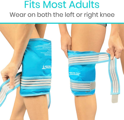 Arctic Flex Vive Knee Ice Pack Wrap with Straps for Cold Compression