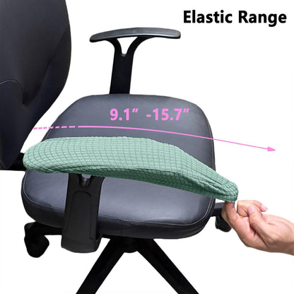 Melaluxe Office Chair Armrest Covers, Stretchable Removable Washable Chair Arm Covers, Elastic Desk Computer Gaming Chair Arm Rest Protector Slipcovers (Black)