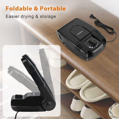 Boot Shoe Dryer with Timer for Gloves and Work Boots,Portable Foldable