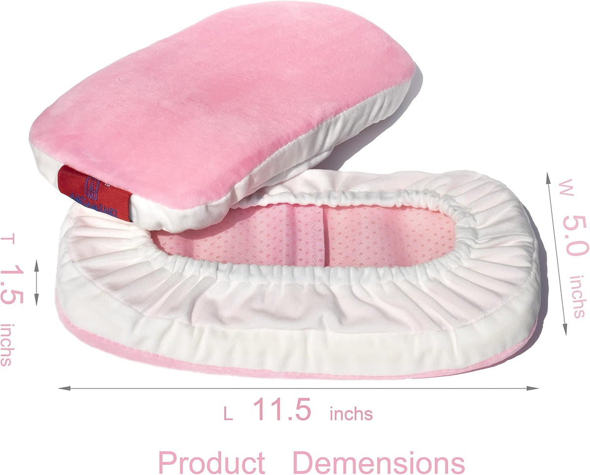 Ergonomic Office Chair Armrest Pads Extra Soft Elbow Support Cushions for Office, Gaming, Desk Chairs, Set of 2 Pink (11" Large Size, Washable Cover)‌