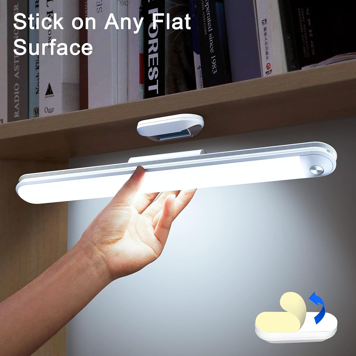 Bunk Bed Lights Dimmable Touch Light Bar Adjustable Color Temperature, Wireless Stick on Lighting for Kids, Wall Reading, Headboard Lamp, Bedroom, Closet, Under Cabinet, 30 LED 2200mAh Rechargeable