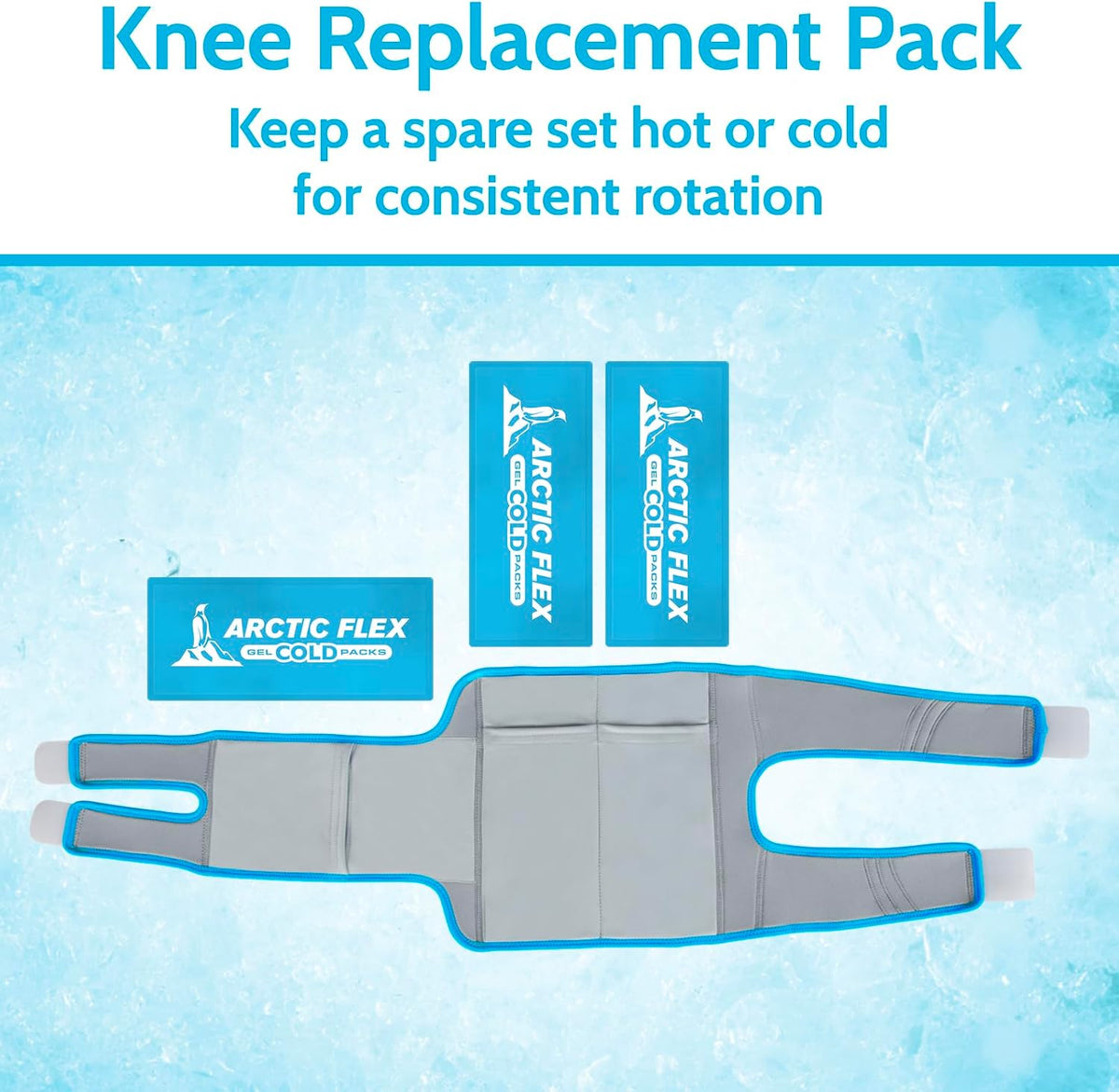 Arctic Flex Gel Replacement Packs - Ice Packs Reusable for Elbow Ice Brace