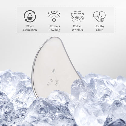 Trigger Point Massage Tool, Gua Sha Tool for Deep Tissue Massage & Fascia Release, Metal Muscle Scraper, Stainless Steel Thumb Saver, Acupressure Myofascial Release Tool, Full Body Pain Relief