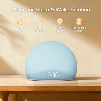 HOUSBAY Sunrise Alarm Clock with White Noise Sound Machine for Bedroom