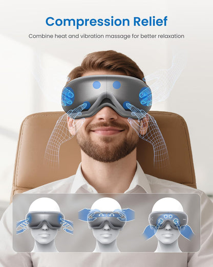 RENPHO Eyeris 1 Eye Massager with Heat, Heated Massage Eye Mask