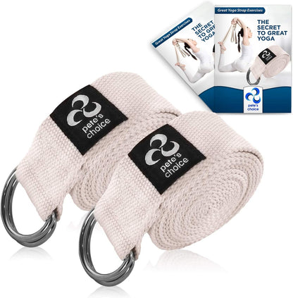 Stretching Straps and Yoga Blocks - Yoga Beginner Kit for Pilates & Gym | For Home Workouts - Hold Poses, Stretch, Improve Flexibility & Maintain Balance. BONUS Exercise Guide