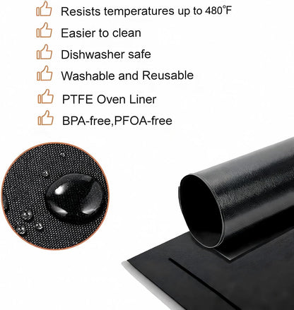 4 Pack Air Fryer Liners Reusable for Cuisinart Air Fryer TOA-70NAS