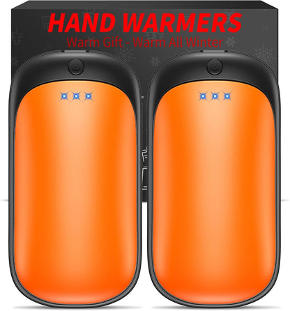 Lerat 2 Pack Hand Warmers Rechargeable, Portable Electric Hand Warmers Reusable, Portable Pocket Heater, Gifts for Men Women Kids, Hunting, Golf, Camping Accessories