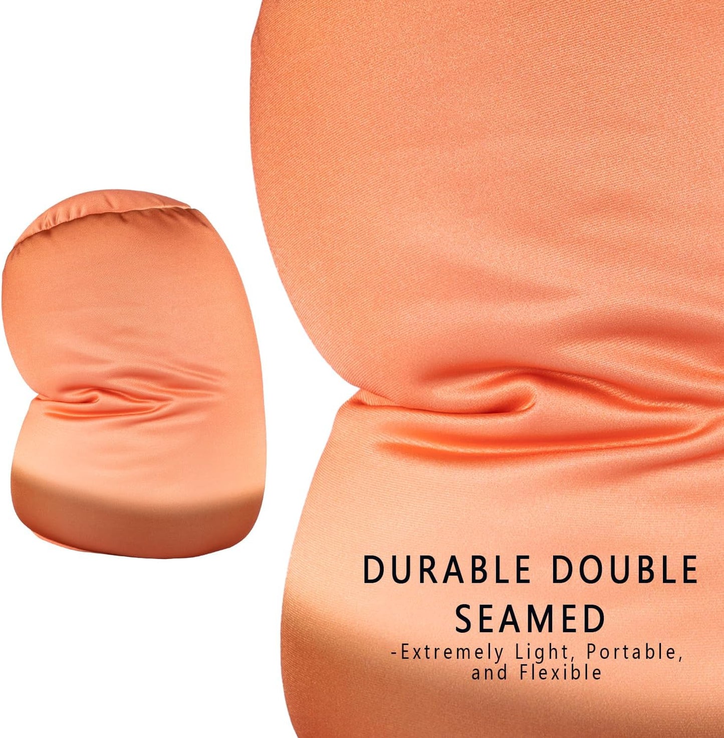 Squishy Microbead Neck Pillow, 7Inch x 12Inch Soft Travel Body Bed Pillow Bean Pillow for Kids Adult Chair Sleeping Car Seat, Fun Dormroom (Sky Blue)
