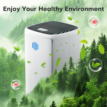 Small Dehumidifier,38OZ,Energy Saving for Bedroom, Bathroom, Closet | 280 Sq.Ft, 28dB Ultra Quiet, Auto Defrost, Auto Shut-off, Portable for Wardrobe Office & RV