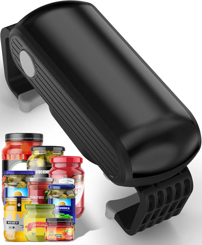 Electric Jar Opener for Seniors with Arthritis, Automatic Jar Opener for Weak Hands, High Torque Battery Operated Bottle Opener, Hands Free Jar Opener Kitchen Gadget for Screw-Top Glass Jars