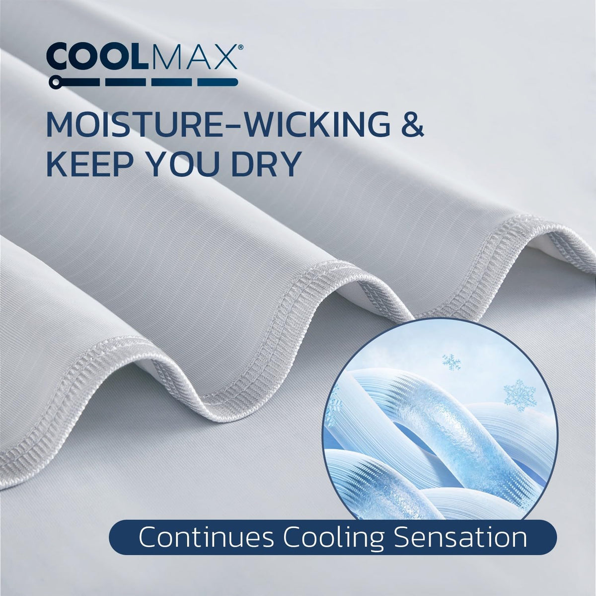 Cooling Blanket Queen Size for Hot Sleepers, Q-Max >0.4, 90 x 90 Inch, Grey