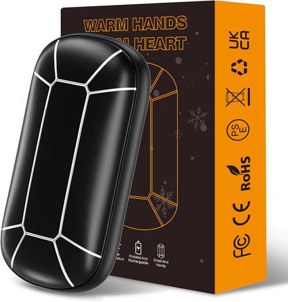 Hand Warmers Rechargeable, Portable Electric Hand Warmer, Double-Sided Heating USB Pocket Heater Therapy Great for Raynauds, Hunting, Golf, Camping, Women Mens Gifts