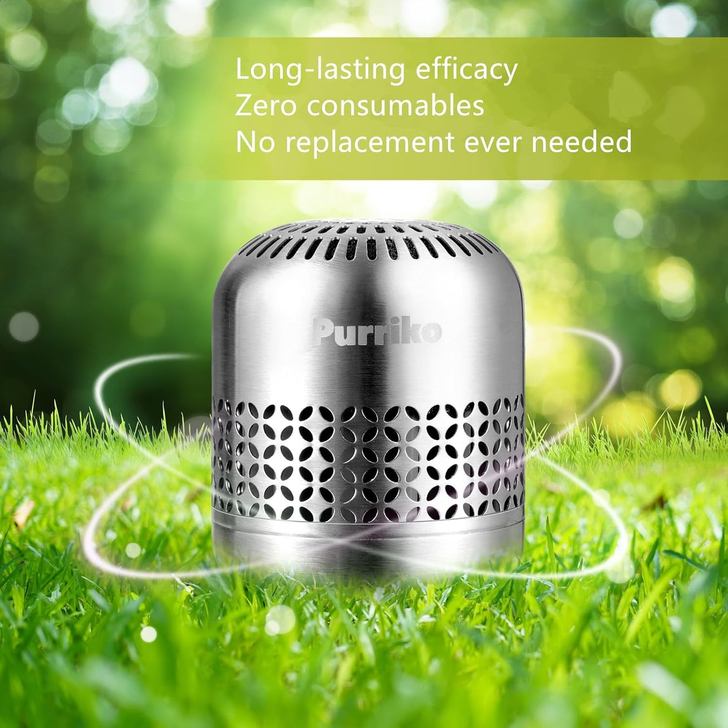 Purriko Refrigerator Deodorizer, Long-Lasting Fridge Odor Eliminator | Replaces Baking Soda and Activated Carbon, Reusable Fridge Deodorizer