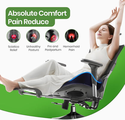 A-Pce Ergonomic Seat Cushion, Non-Slip Seat Cushion for Office Chair, Black