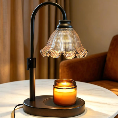 Candle Warmer Lamp with Timer and Dimmer, Adjustable Height Design
