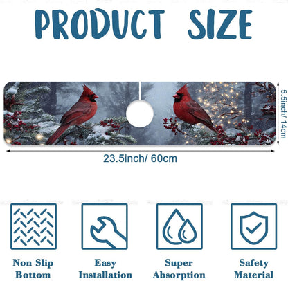 Faucet Mat for Kitchen Sink Absorbent Splash Guard Bathroom 23.5"X5.5"