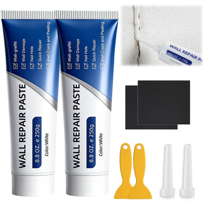 2PCS Drywall Repair Kit, Wall Mending Agent, Wall Patch Repair Kit with Scraper, Multi-Functional Drywall Patch Paste Repair Kit for DIY Home Fix